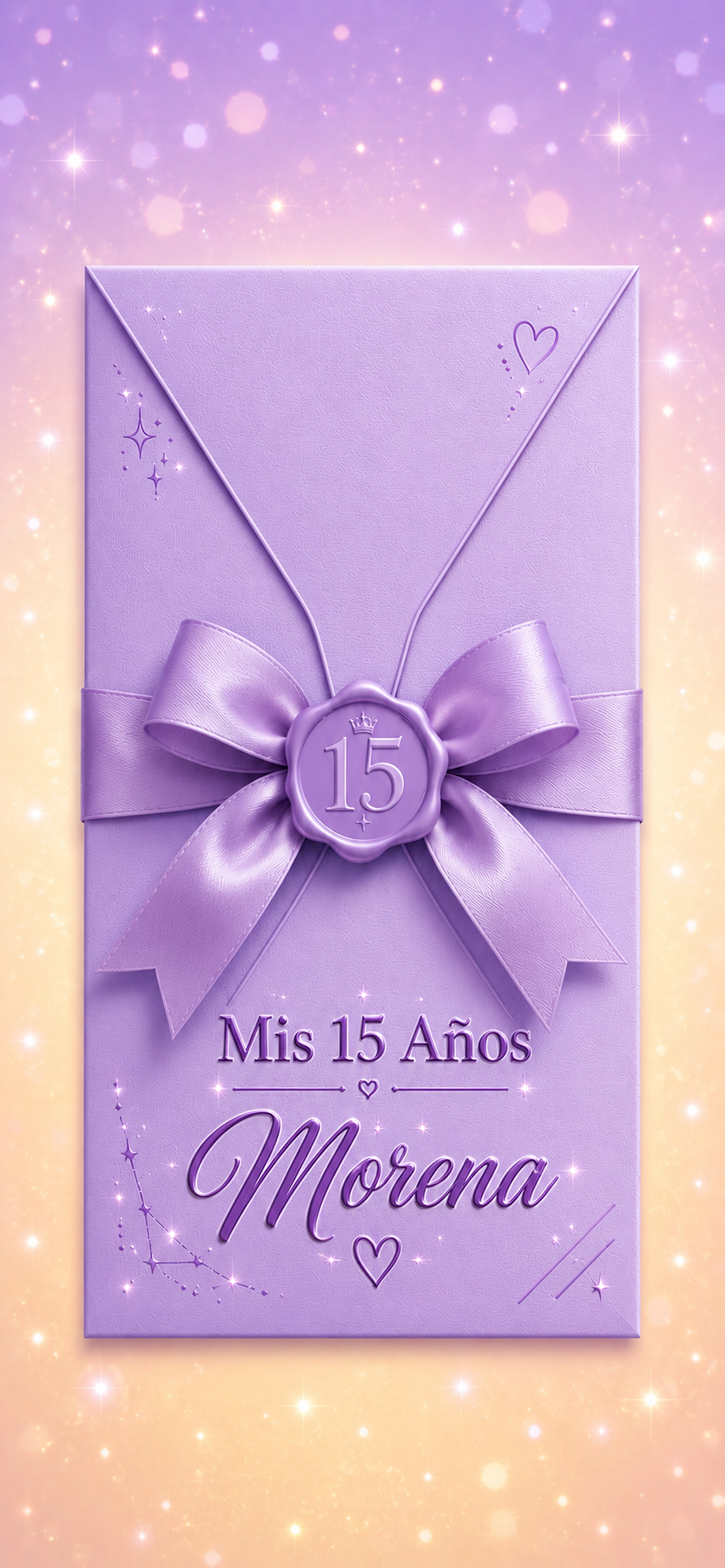 Invitación Mis 15 años de Morena